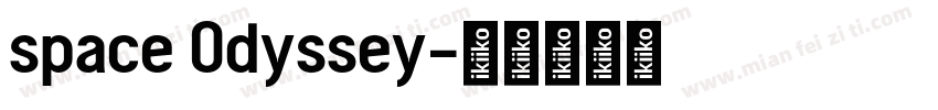 space Odyssey字体转换